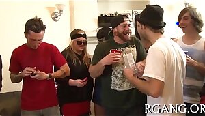 Watch great group banging